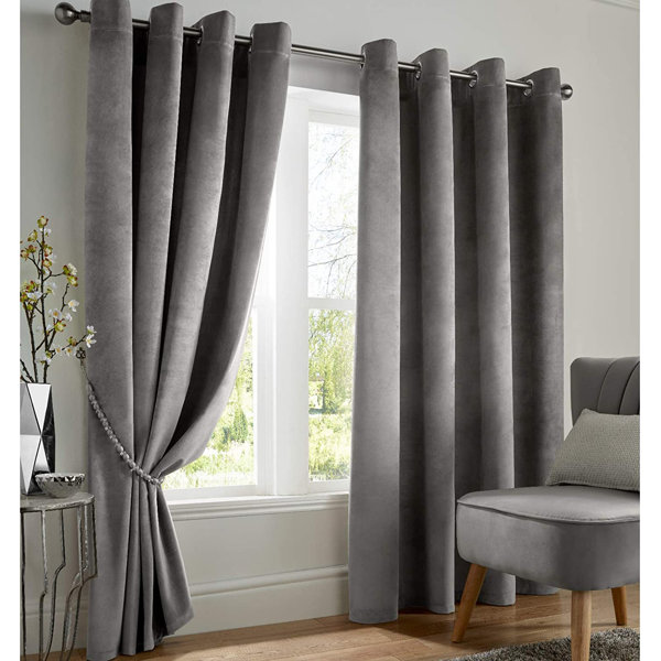 Etta Avenue Liev Polyester Eyelet Room Darkening Thermal Curtains